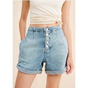 NWT Free People We The Free Osaka Relaxed Baggy Denim Jean Shorts Blue 29